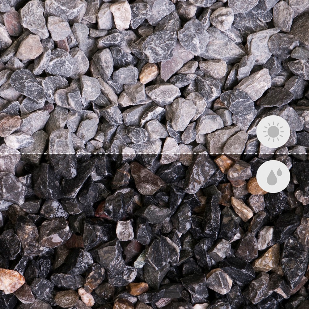 Mineralischer Mulch Kalk, grau